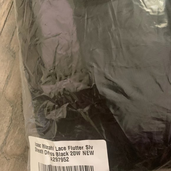 NWT ISAAC MIZRAHI LACE FLUTTER SLV SHEATH DRESS 20 - Picture 11 of 11